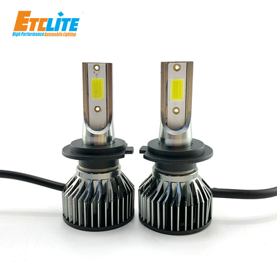 H11 H8 H4 Car LED Headlight Bulbs 4000K Temperature 72W 6400Lm