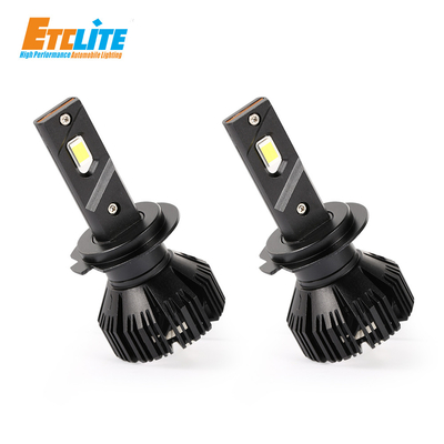 12V Fan Cooled LED Headlights H7 H4 100w IP68 Waterproof X70