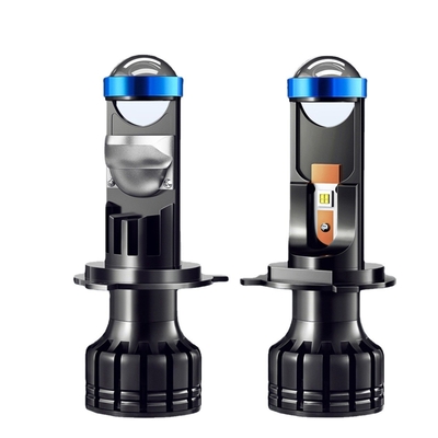 Bi Led H4 Projektör Lens Hi / Lo Işın Otomatik Dönüşüm Araba Mini H7 Led Projektör ile