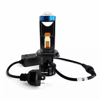Süper Beyaz Projektör 10000Lm Mini Araba Işık Led H4 Projektör Lens Hi/Lo Işın H7 Led Far