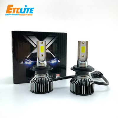 H11 H8 H4 Car LED Headlight Bulbs 4000K Temperature 72W 6400Lm