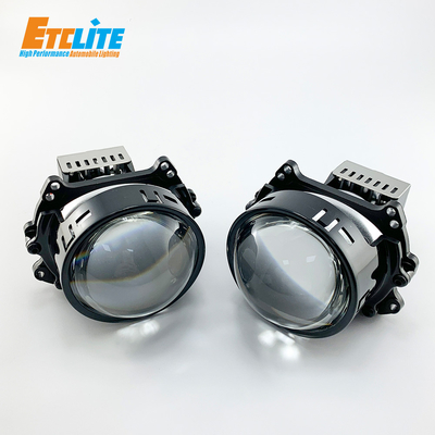 100W LED Projector Lens , 16000Lm Aluminum Dual Beam Projector Headlight